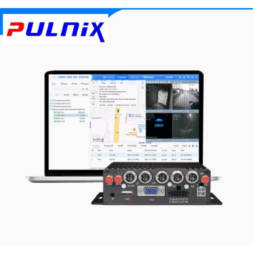 PULNİX PLX-G1 MOBİL ARAÇ KAYIT CİHAZI DVR AHD 4 KANAL