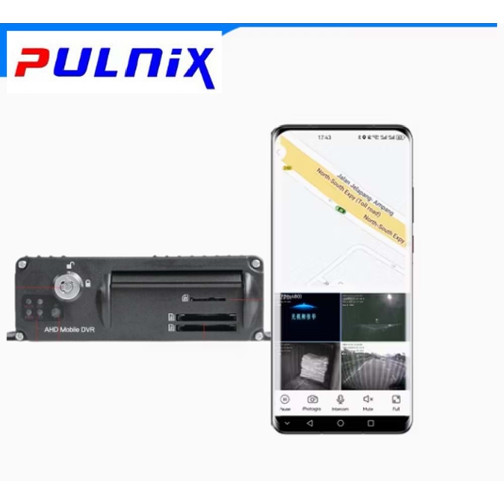 PULNİX PLX-G1 MOBİL ARAÇ KAYIT CİHAZI DVR AHD 4 KANAL