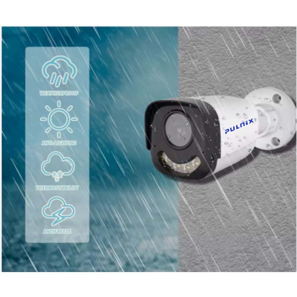 AHD KAMERA PULNİX PLX-2320 2 MP BULLET 2.8 MM FULHAN SESLİ