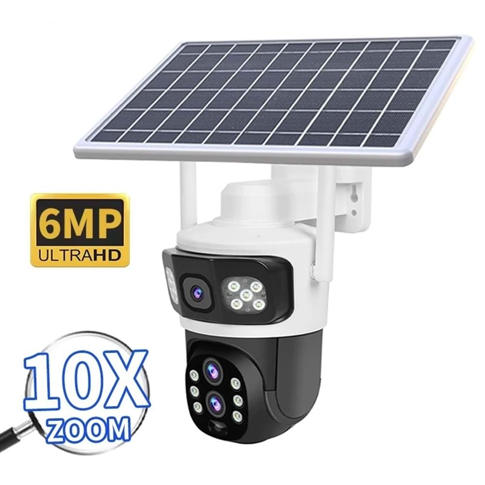 PULNİX PLX-4013 SOLAR ÇİFT KAMERALI WİFİ KAMERA V380