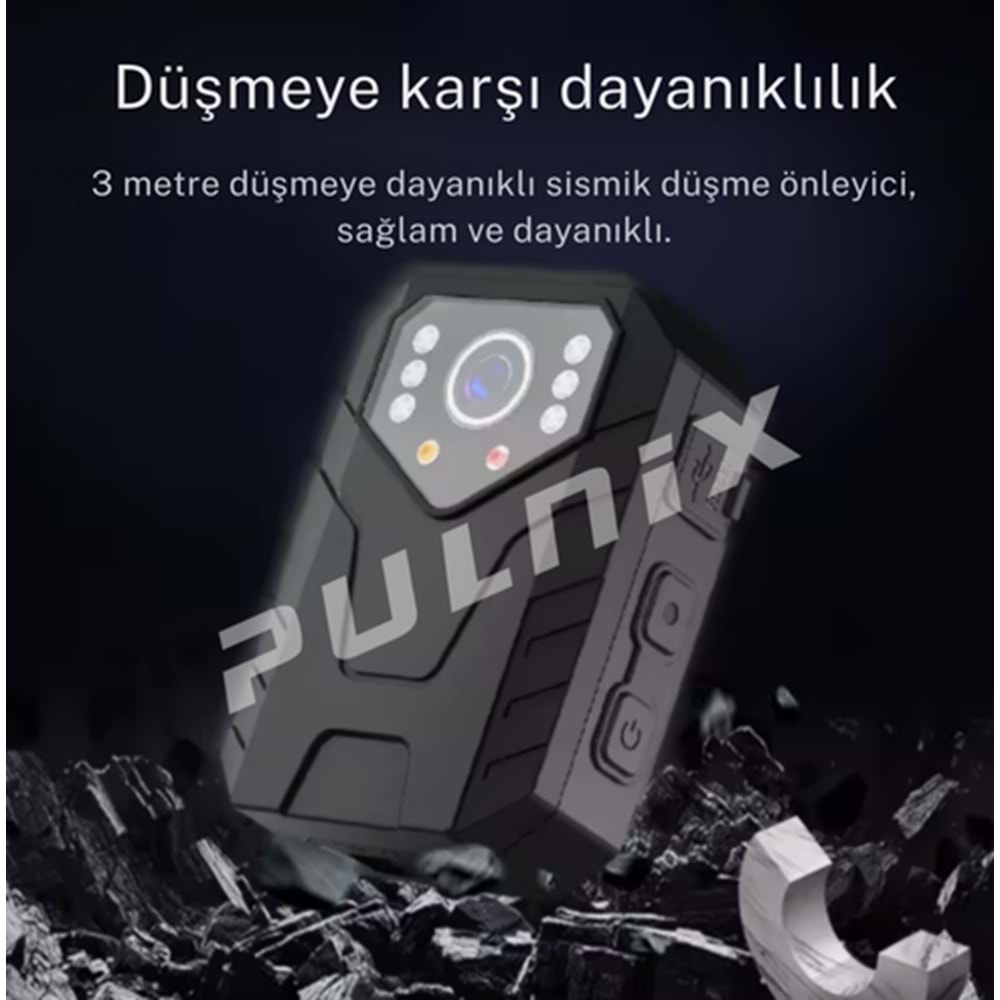 YAKA KAMERASI PULNİX PLX-808 YAKA KAMERASI 2K WİFİ