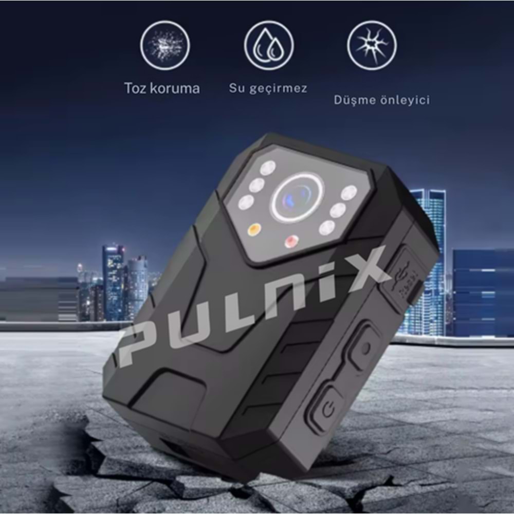 YAKA KAMERASI PULNİX PLX-808 YAKA KAMERASI 2K WİFİ