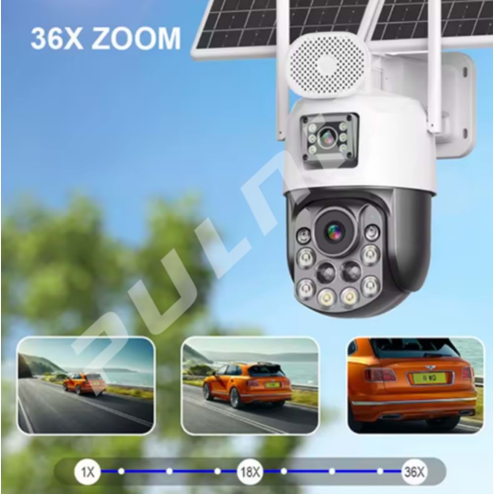 AOV TEKNOLOJİSİ PULNİX PLX-6012 İPC SÜREKLİ KAYIT 7/24 36X ZOOM ÇİFT KAMERA İCSEE