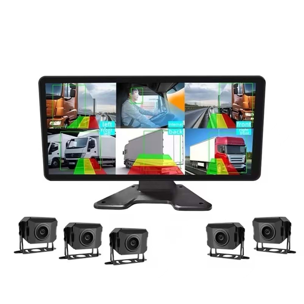 SİM KARTLI SD KARTLI 5 KANAL ARAÇ KAMERASI MONİTÖRÜ PULNİX PLX-915