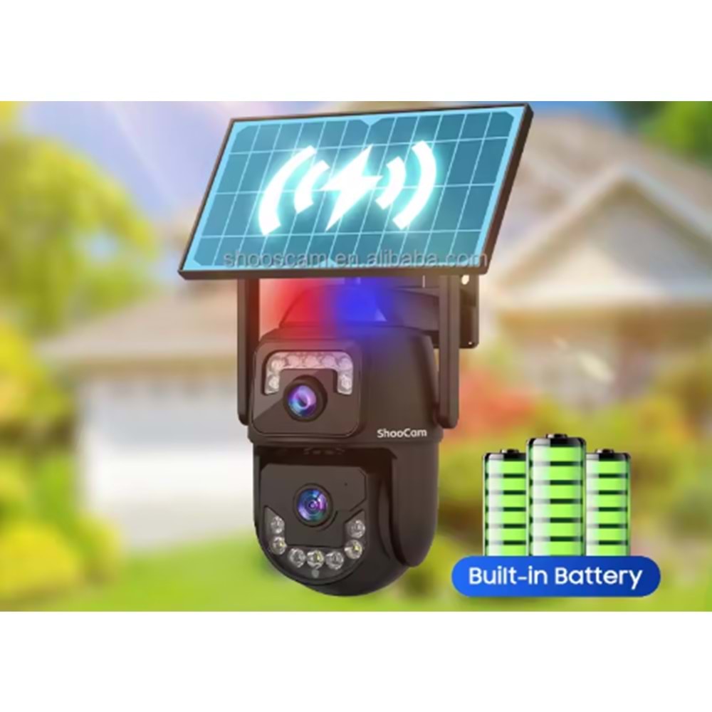 WİFİ SOLAR KAMERA PULNİX PLX -4014 AOV TEKNOLOJİSİ 7/24 KAYIT V 380 APP