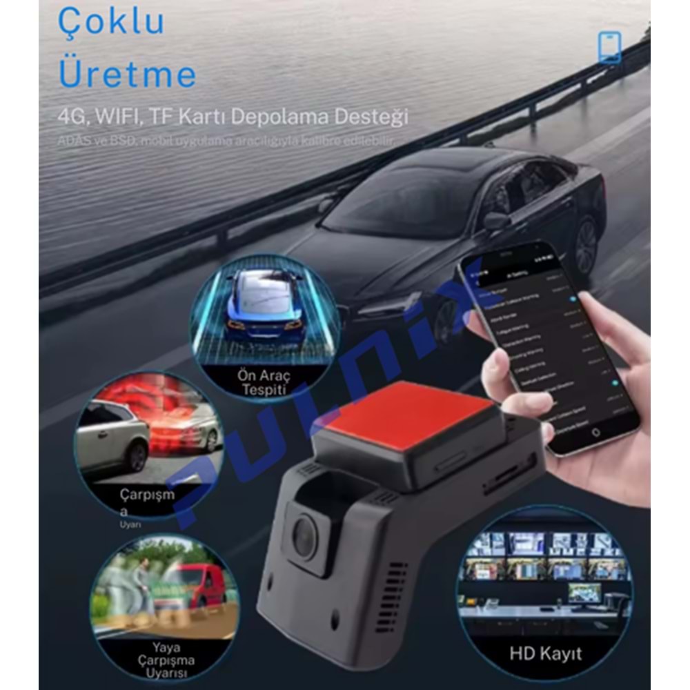 ARAÇ KAMERASI PULNİX PLX-911 SİM KARTLI GPRS AKILLI ANALİZ CMSV7