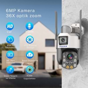 PULNİX PLX-6302 36X 2+2 4 MP SPEED DOME WİFİ KAMERA
