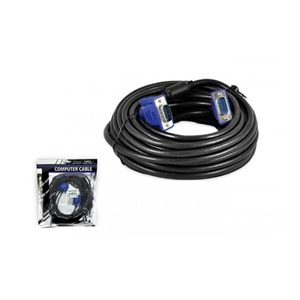 VGA KABLO POŞETLİ EXTRA KALİTELİ 10 MT PL-7060