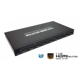HDMİ SPLITTER 1 GİRİLŞ 8 ÇIKIŞ 1x8 FULL HD 4 K