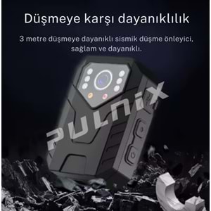 YAKA KAMERASI PULNİX PLX-808 YAKA KAMERASI 2K WİFİ