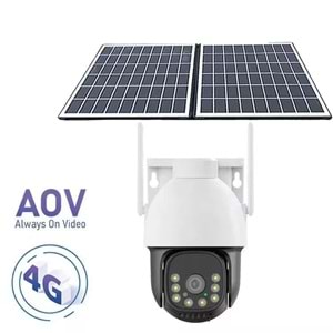 AOV TEKNOLOJİSİ 4G SOLAR KAMERA PULNİX PLX-SG7002 IPC E-SİM KAMERA AOV 7/24 SÜREKLİ KAYIT GECE RENKLİ HİEASY