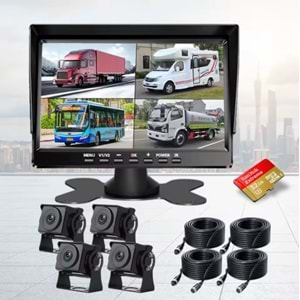 ARAÇ KAMERA SETİ PULNİX PLX-924 4 KANAL 7 İNÇ EKRAN BSD FOKNSİYON
