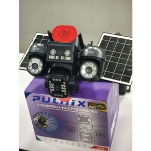 SOLAR 4G KAMERA E-SİM PULNİX PLX-7006 İPC 4 KAMERALI 3 PTZ HİEASY