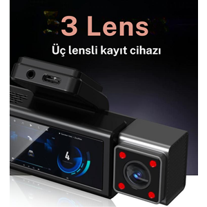 ARAÇ KAMERASI DASH CAM 4K+2K+2K PULNİX PLX-X13