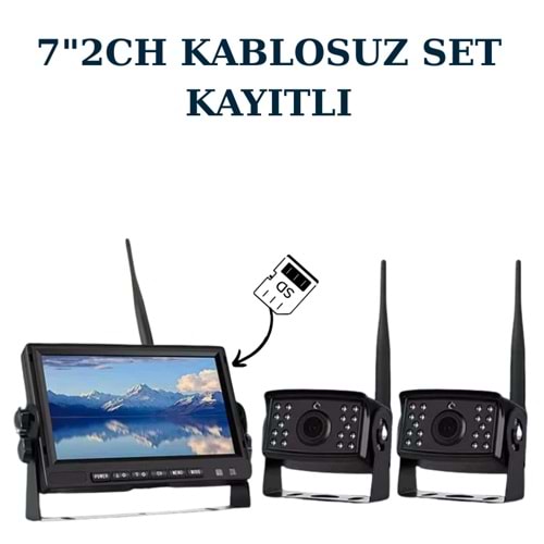 ARAÇ MONİTÖRÜ PULNİX PLX-915 AHD KABLOSUZ MONİTÖR SETİ