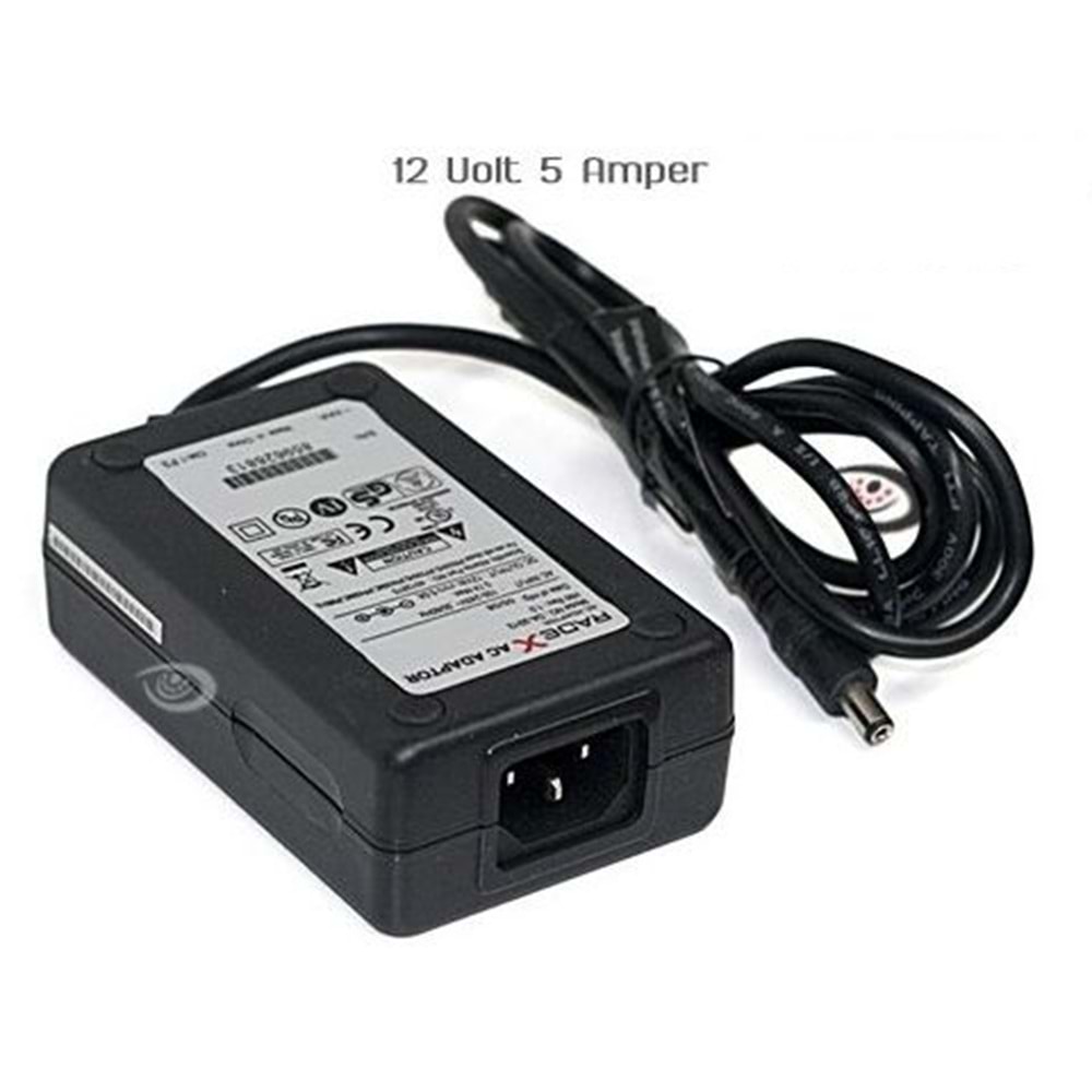 12V-5 AMPER PLASTİK ADAPTÖR