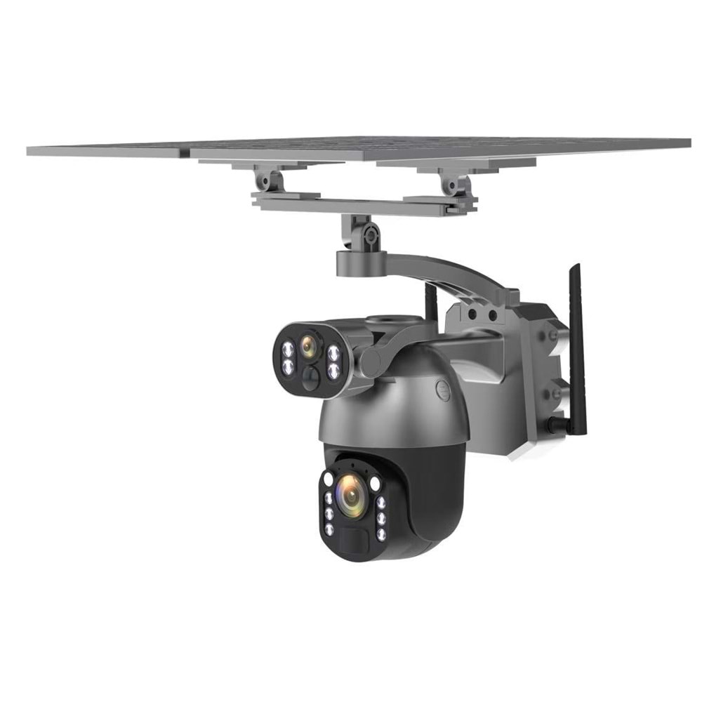 4G SOLAR KAMERA PULNİX PLX-6062İPC 20X ZOOM ÇİFTKAMERA İCAM++
